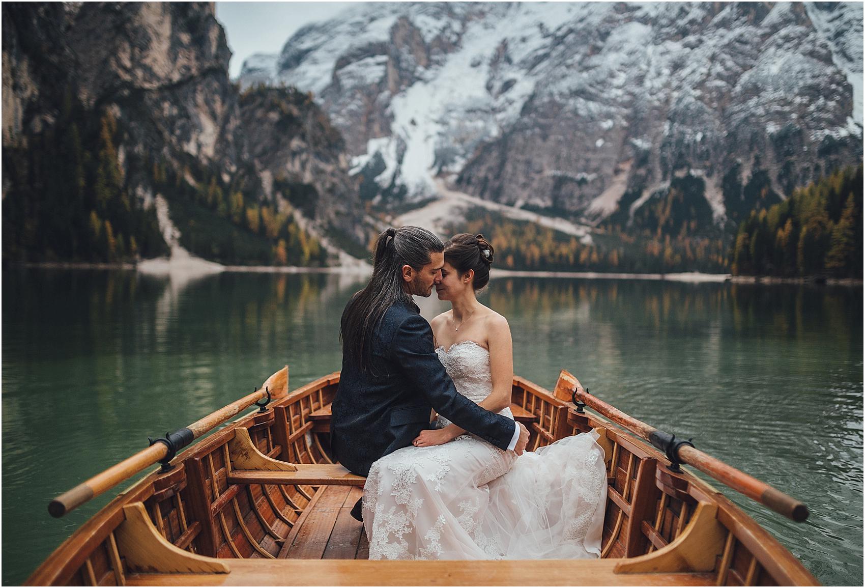 wedding lake braies & dolomites