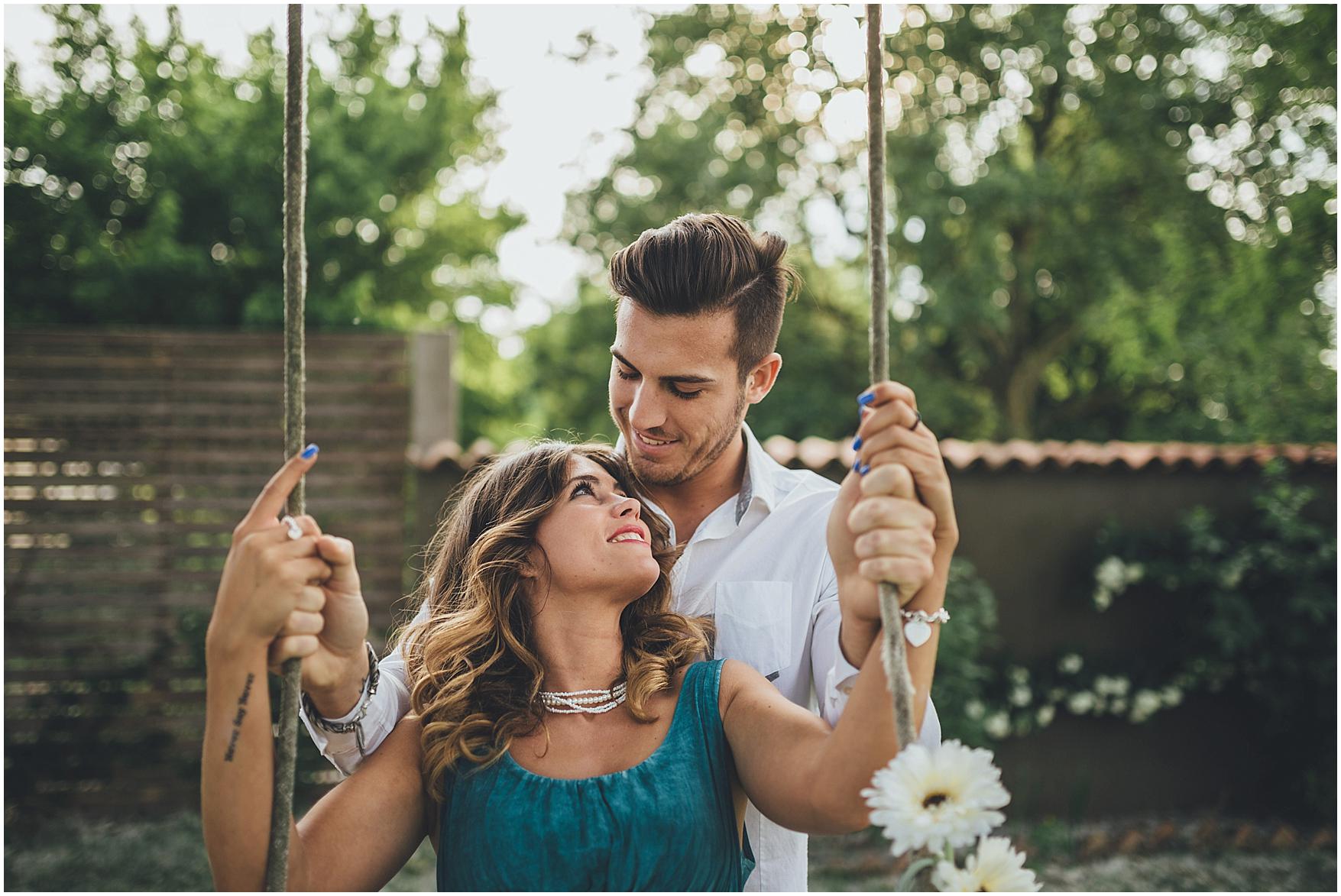 country chic engagement