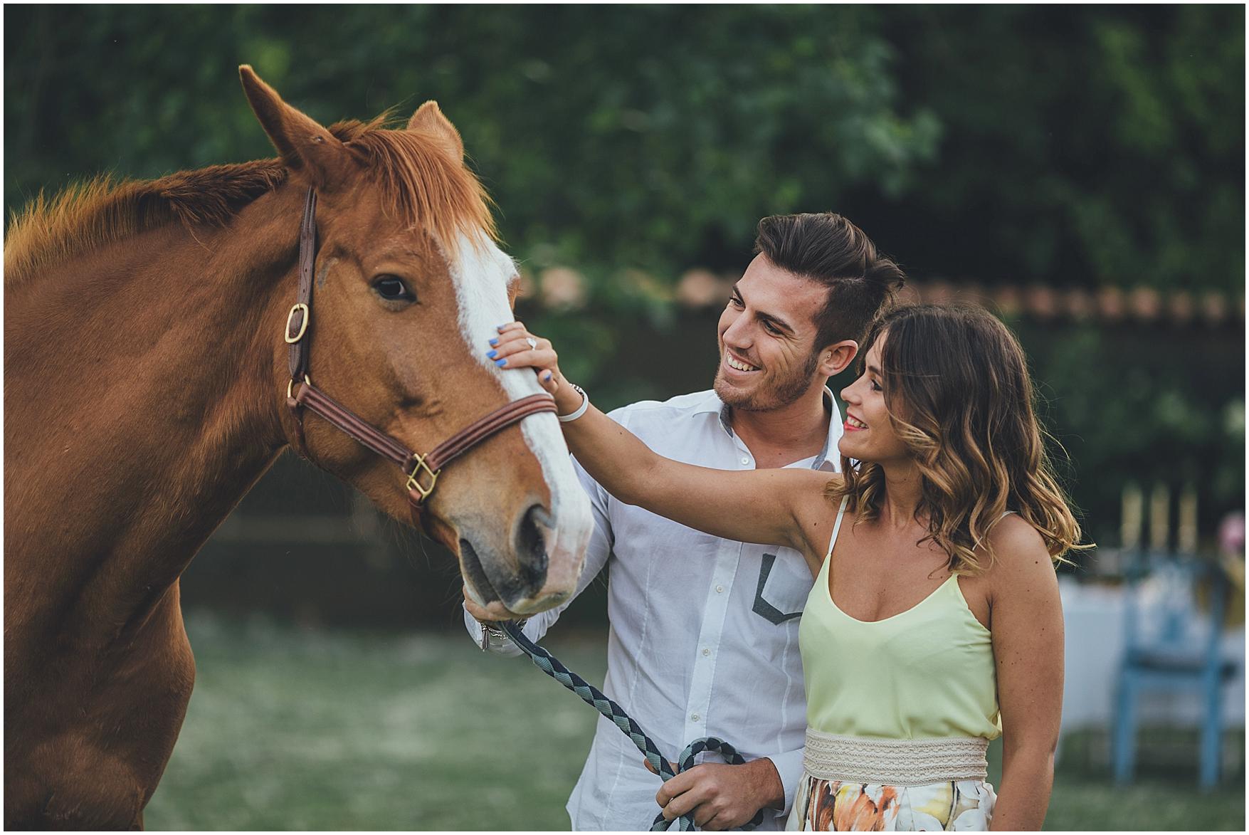 country chic engagement