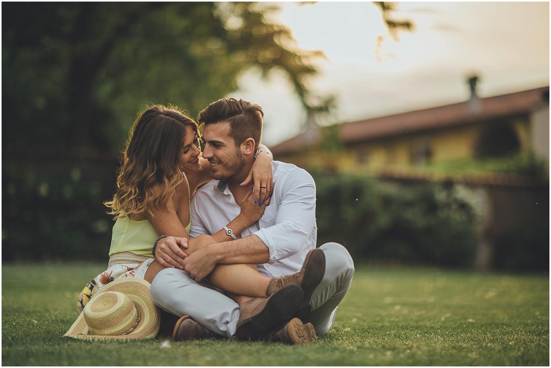 country chic engagement